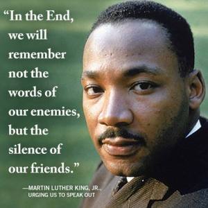 Picture of Martin Luther King Jr with quote